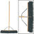 BIRDWELL 5027-4 Contractor Push Broom, 3 in L Trim, Polystyrene Bristle, Hardwood Handle