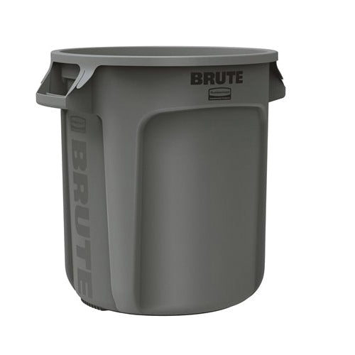 Rubbermaid 261000GRAY Trash Container, 10 gal Capacity, Polyethylene, Gray