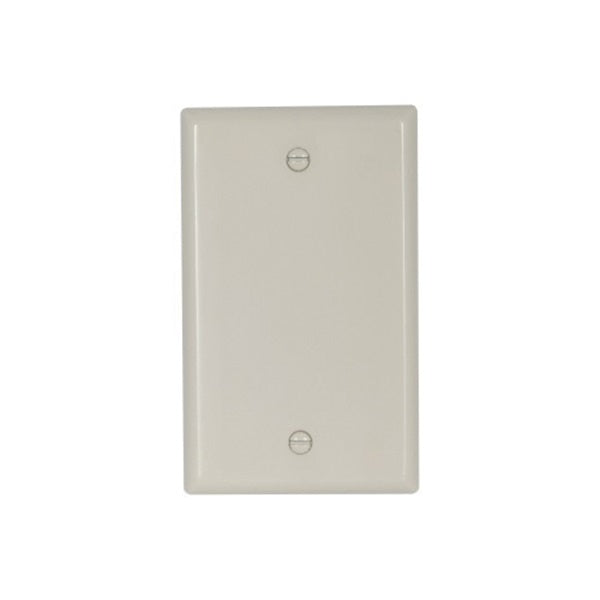 Eaton Cooper Wiring 2129 2129LA Wallplate, 4-1/2 in L, 2-3/4 in W, 0.08 in Thick, 1 -Gang, Thermoset, Light Almond