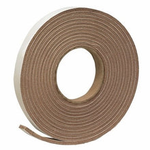 Load image into Gallery viewer, Frost King V443BH Foam Tape, 3/8 in W, 17 ft L, 3/16 in Thick, Vinyl, Brown
