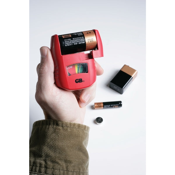 GB GBT-3502 Battery Tester, Analog Display, Red