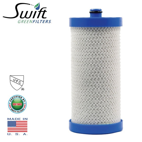 SWIFT GREEN FILTERS SGF-WF1CB/F2 Refrigerator Water Filter, 0.5 gpm, Coconut Shell Carbon Block Filter Media