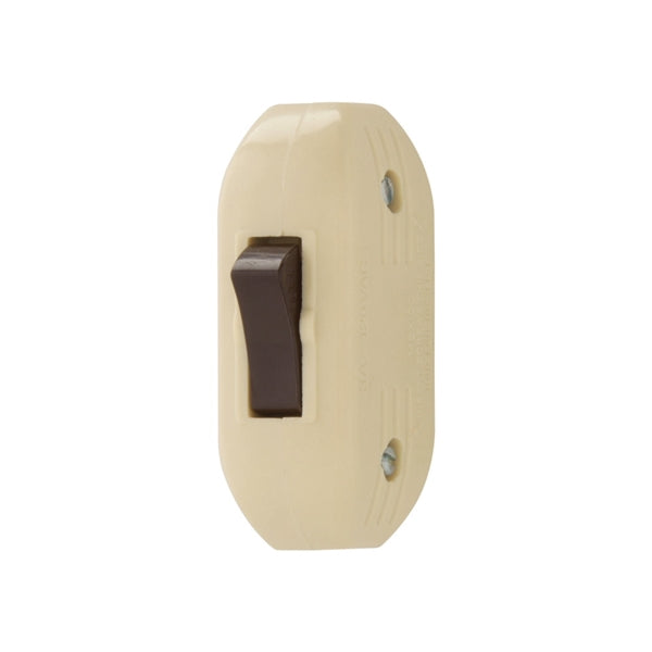 Eaton Wiring Devices 933 933V-BOX Switch, 3 A, 120 V, Screw Terminal, Phenolic, Ivory