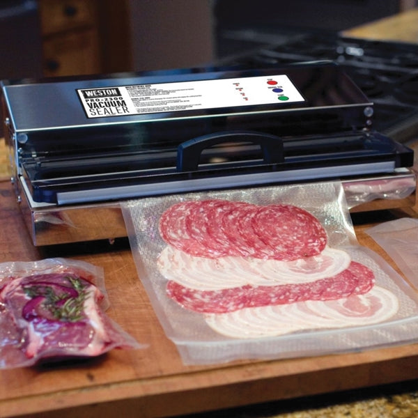 Weston Pro-2300 Series 65-0201 Vacuum Sealer with Large Bar, 15 in L Sealing Bar, 935 W, Stainless Steel