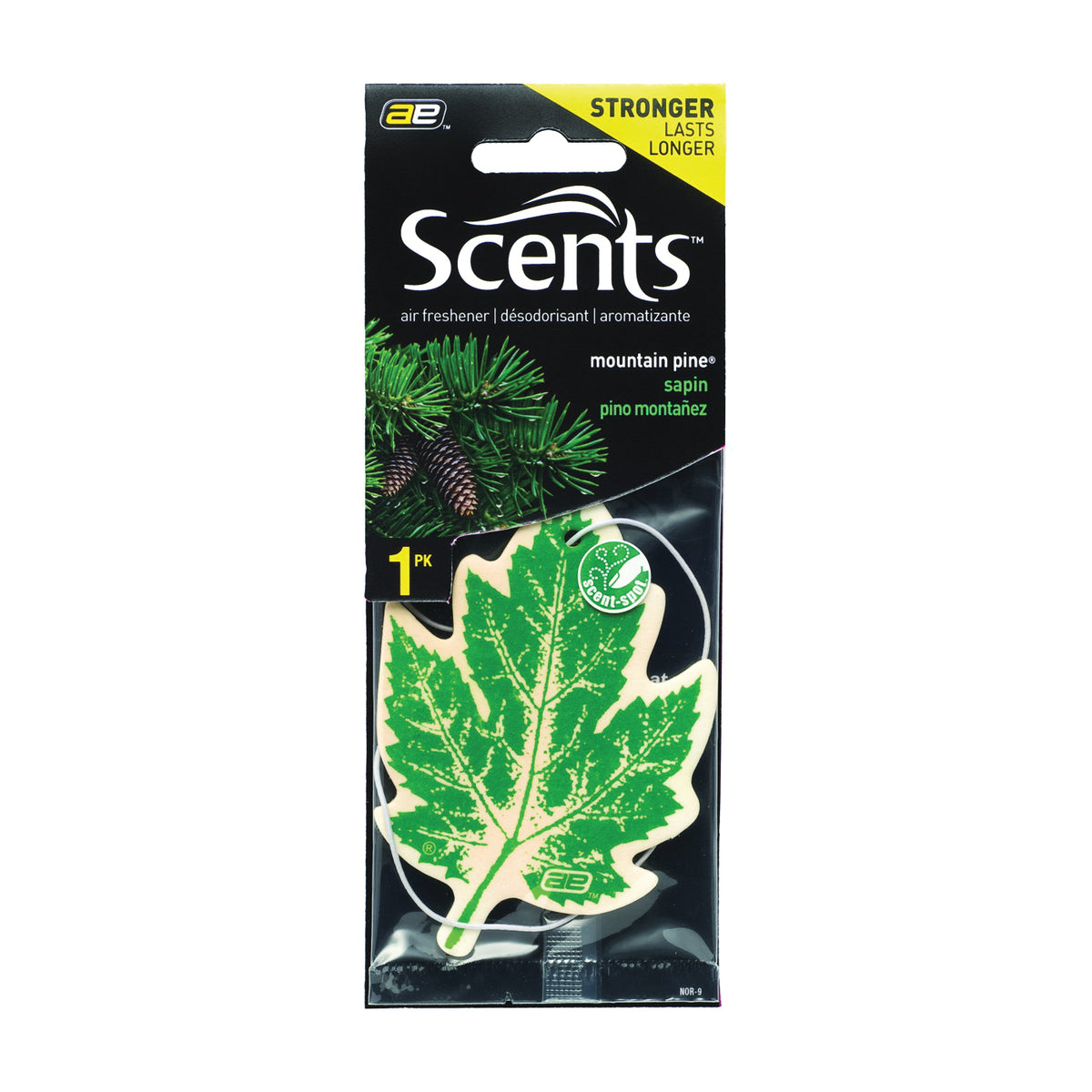 Auto Expressions Leaf Scents NOR9 Air Freshener, Mountain Pine