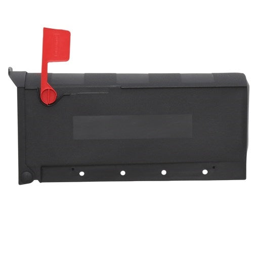 Gibraltar Mailboxes Patriot Series GMB505B01 Rural Mailbox, 1000 cu-in Capacity, Plastic, 8.4 in W, 20-1/2 in D, Black