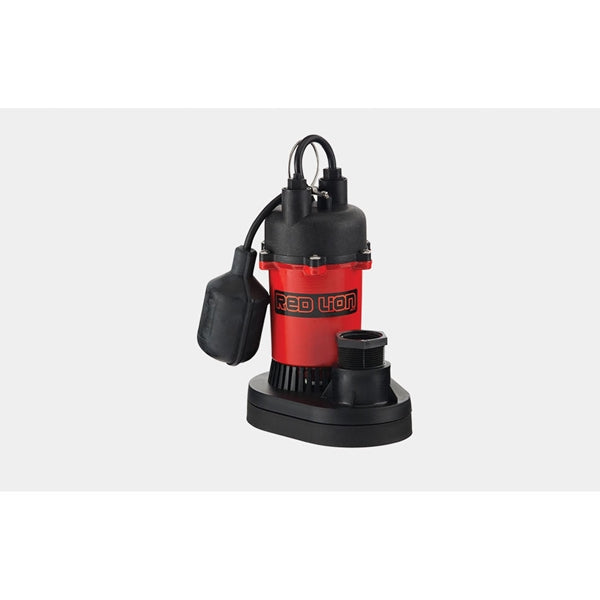 Red Lion RL-SP25T Series 14942739 Sump Pump, 1-Phase, 6 A, 115 V, 0.25 hp, 1-1/2 in Outlet, 23 ft Max Head, 540 gph