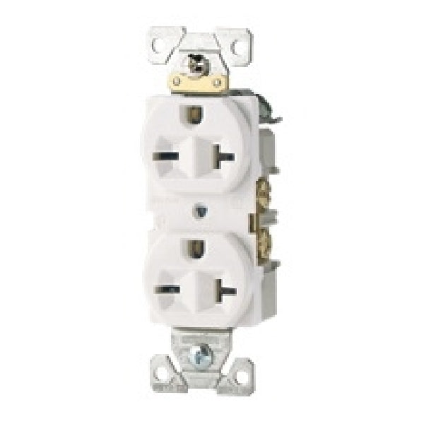 Eaton Wiring Devices 1876LA Single Receptacle, 2 -Pole, 250 V, 20 A, Side Wiring, NEMA: NEMA 6-20R, Light Almond