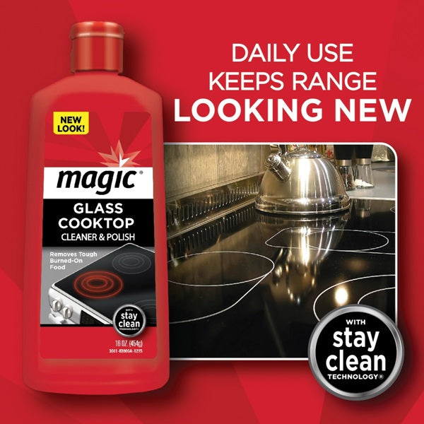 Magic 3061 Cooktop Cleaner and Polish, 16 oz, Paste, Cucumber, White