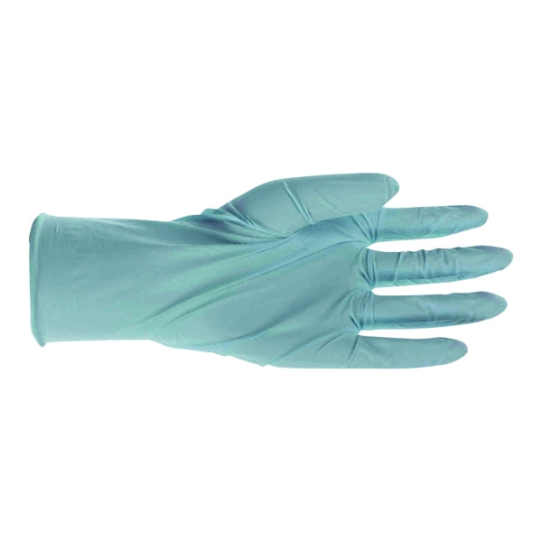 BOSS 1UH0001L Disposable Gloves, L, Nitrile, Powdered, Blue, 9-1/2 in L