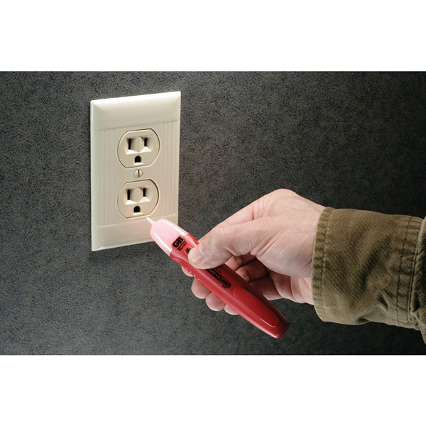 GB Circuit Alert Series GVD-3504 Tester, 50 to 600 V, LED Display, Functions: Voltage, Black