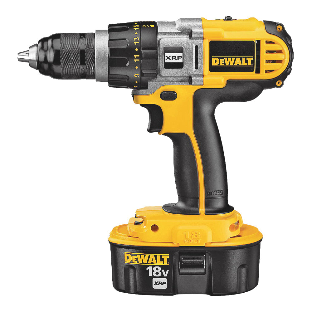 DeWALT DCD940KX Drill/Driver Kit, Battery Included, 18 V, 1/2 in Chuck, Ratcheting, Single Sleeve Chuck
