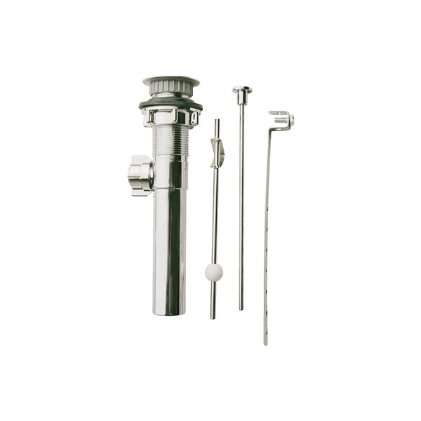 Plumb Pak PP820-70 Lavatory Pop-Up Assembly, 1-1/4 in Connection, Plastic, Chrome