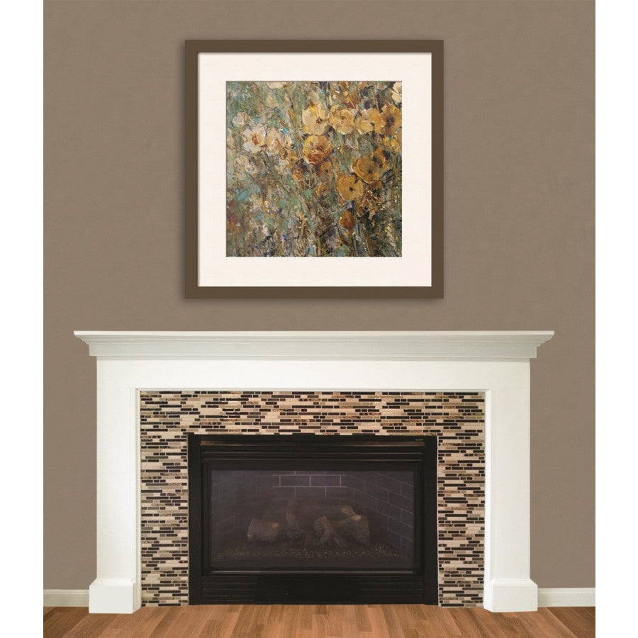 Smart Tiles SM1034-6 Wall Tile, 10.2 in L, 9.1 in W, 3/4 in Thick, Composite Vinyl, Brown, Gloss