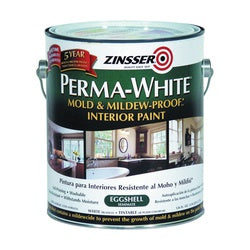 ZINSSER 02771 Kitchen and Bath Paint, Eggshell, White, 1 gal, Can, Water Base