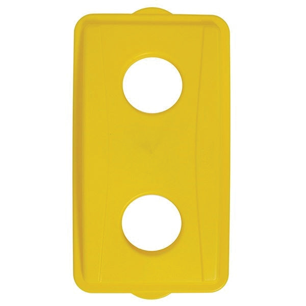 CONTINENTAL COMMERCIAL Wall Hugger 7316YW Receptacle Lid, Plastic, Yellow