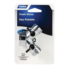 Load image into Gallery viewer, CAMCO 20113 Shut-Off Valve, Male x Male, Metal, Silver
