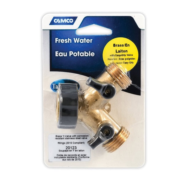 CAMCO 20123 Shut-Off Valve, Male x Female Thread, 60 psi Pressure, Brass