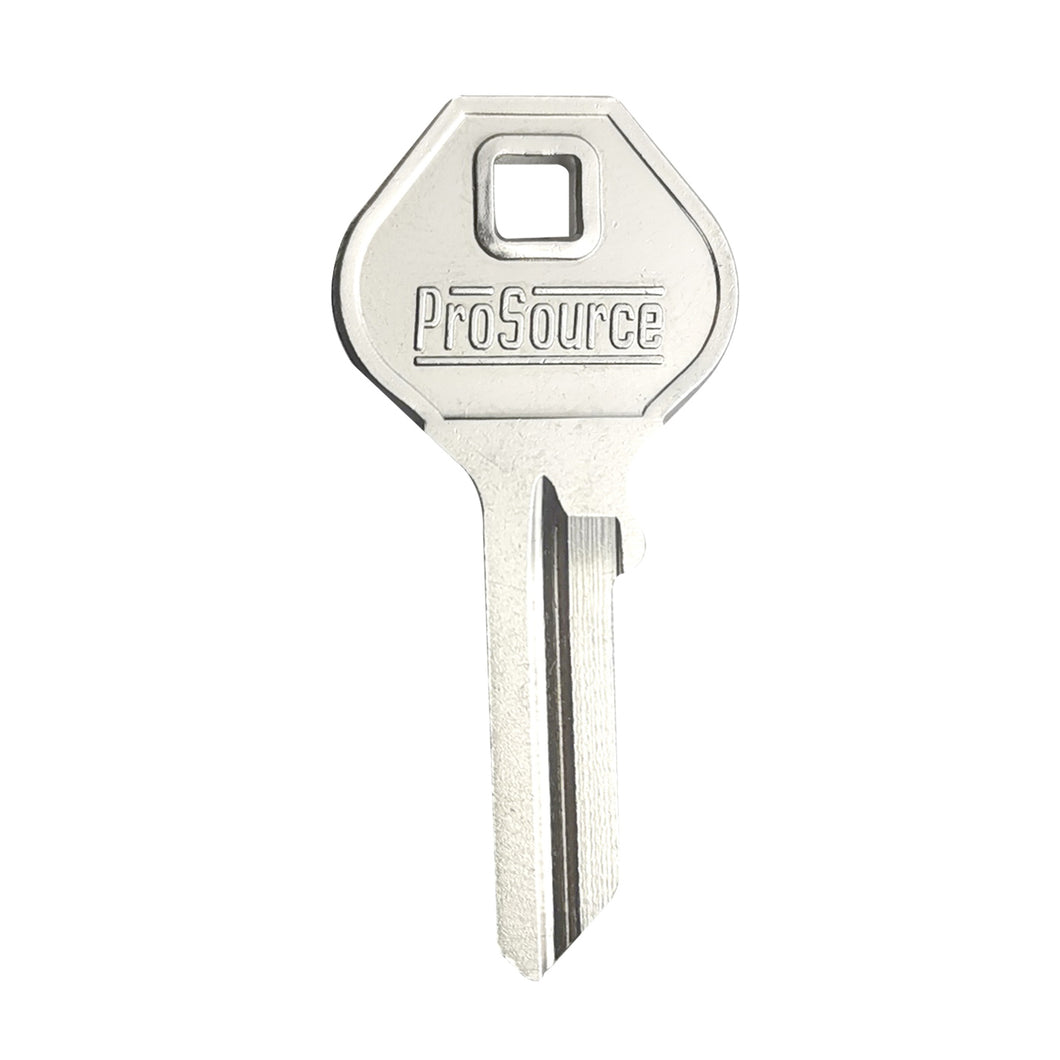 ProSource Key Blank, Brass, Nickel