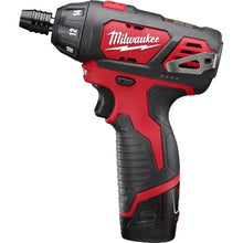 Load image into Gallery viewer, Milwaukee M12 2401-22 Screwdriver Kit, Battery Included, 12 V, 1.5 Ah, 1/4 in Chuck, Hex, Quick-Change Chuck
