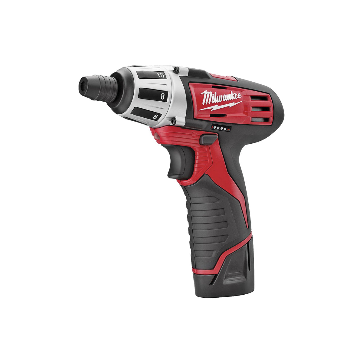 Milwaukee M12 2401-22 Screwdriver Kit, Battery Included, 12 V, 1.5 Ah, 1/4 in Chuck, Hex, Quick-Change Chuck