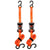 SmartStrap 340 Tie-Down, 1-1/4 in W, 10 ft L, Polyester, Orange, 1000 lb, S-Hook End Fitting, Steel End Fitting