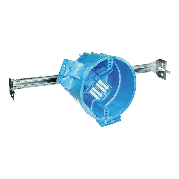 Carlon BH525H Ceiling Box, 4 in W, 4 in D, 3 in H, 1 -Gang, Polycarbonate, Blue