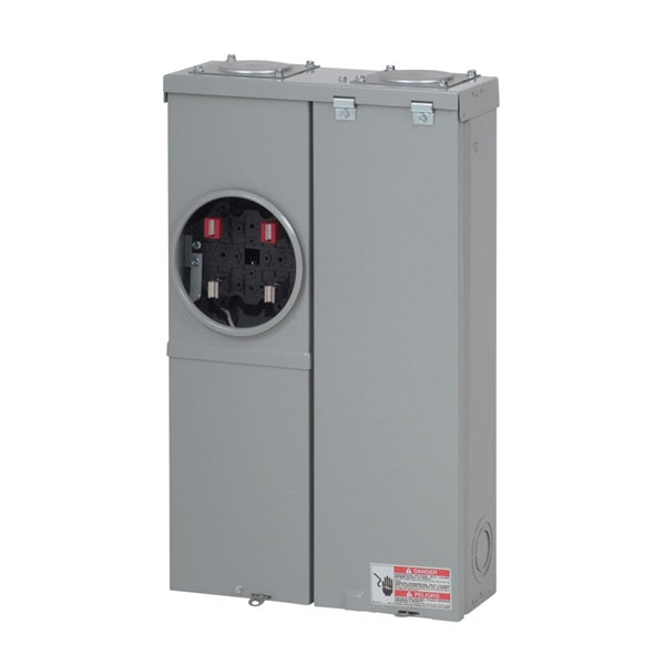 Cutler-Hammer MBE24L125BTS Meter Breaker, 125 A, 2 -Space, 4 -Circuit, Main Lug, NEMA 3R Enclosure