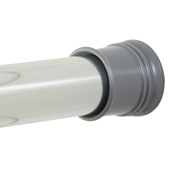 Zenna Home TwistTight 506S/505S Shower Rod, 72 in L Adjustable, 1-1/4 in Dia Rod, Steel, Chrome