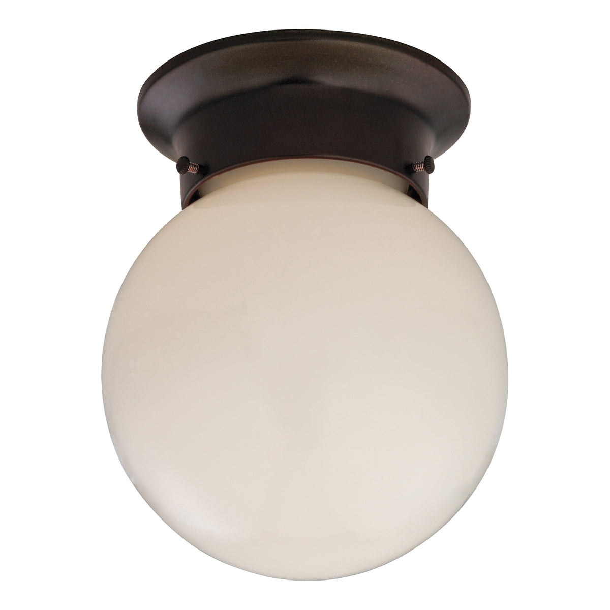 Boston Harbor Single Light Ceiling Fixture, 120 V, 60 W, 1-Lamp, A19 or CFL Lamp, Bronze Fixture