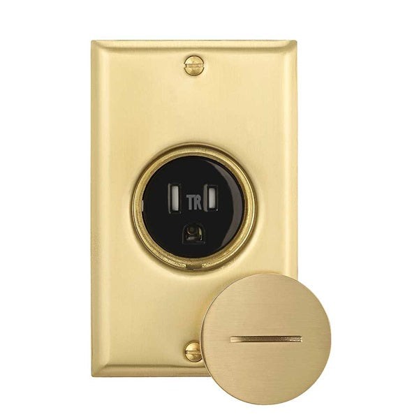 Eaton Cooper Wiring TR5797 Floor Box Receptacle, 2 -Pole, 125 V, 15 A