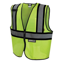 Load image into Gallery viewer, DeWALT DSV221-L Economical Safety Vest, L, Polyester, Green, Zipper Closure
