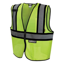 Load image into Gallery viewer, DeWALT DSV221-2X Economical Safety Vest, 2XL, Polyester, Green, Zipper Closure
