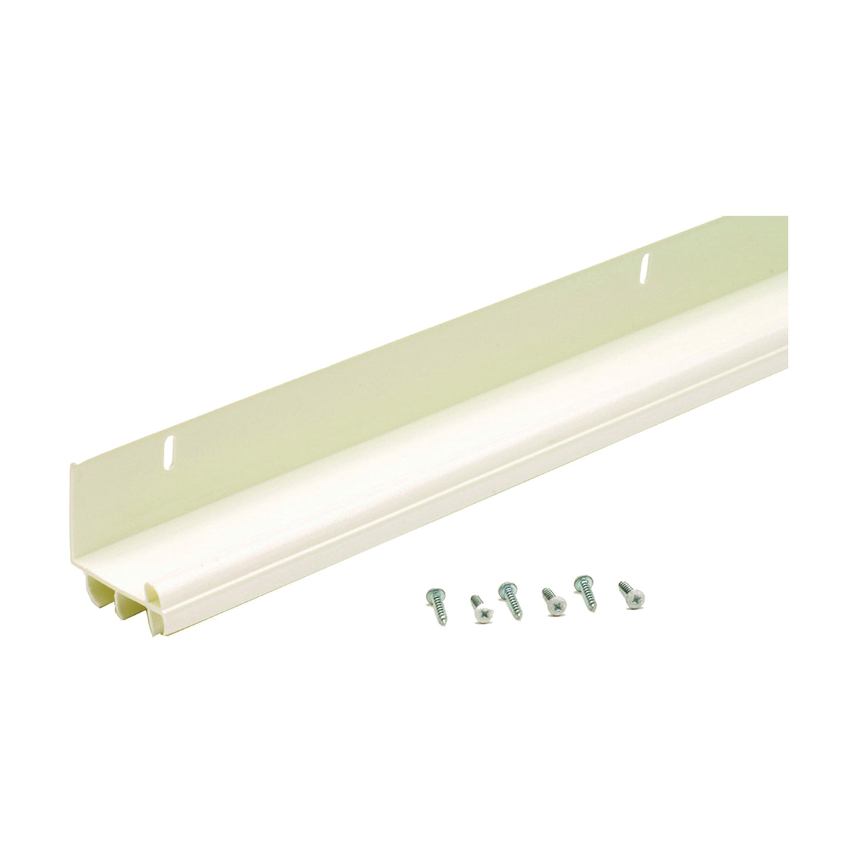 M-D 43816 Door Bottom with Vinyl Fins, 36 in L, 2-1/2 in W, 1.63 in H, PVC