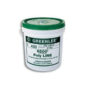 Greenlee 430 Twine, 6500 ft L, 210 lb Working Load, Polypropylene, Green