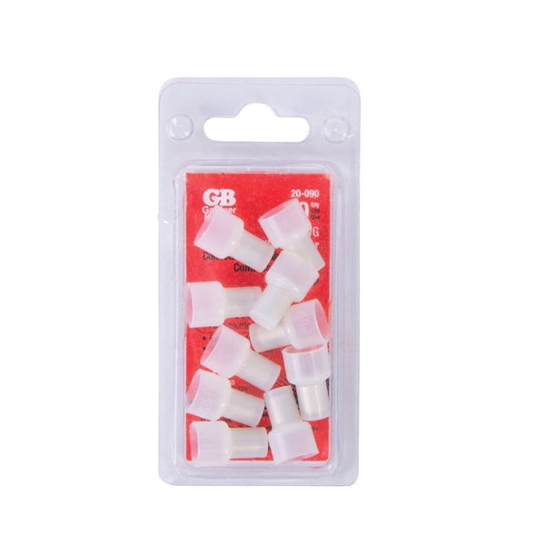 GB 20-090 Crimp Connector, 22 to 10 AWG Wire, Copper Contact, Nylon Housing Material, White