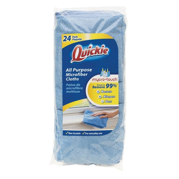 Quickie 490-24RM Cleaning Cloth, 14 in L, 14 in W, Microfiber