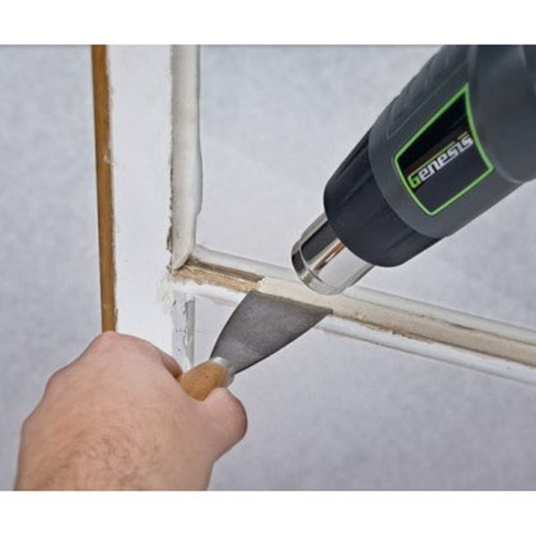 Genesis GHG1500A Dual Temperature Heat Gun, 12.5 A, 10 to 17 cfm Air, 570 to 1000 deg F