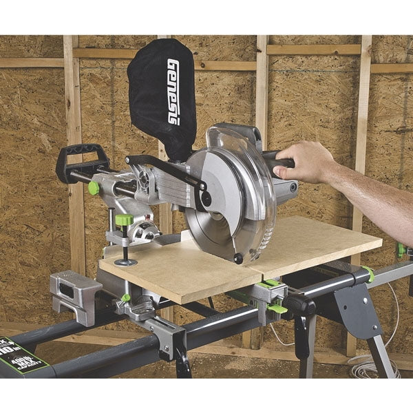 Genesis GMSDR1015LC Miter Saw, 10 in Dia Blade, 3 x 12 in at 0 x 90 deg, 3 x 8-1/4 in at 45 x 90 deg Cutting Capacity