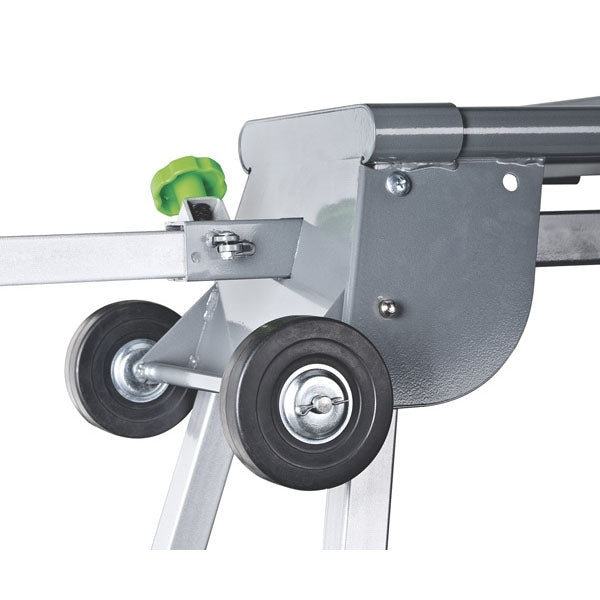 Genesis GMSS400W Miter Saw Stand, 400 lb, 41-1/4 to 110 in W Stand, 32-1/4 to 39 in H Stand, Steel