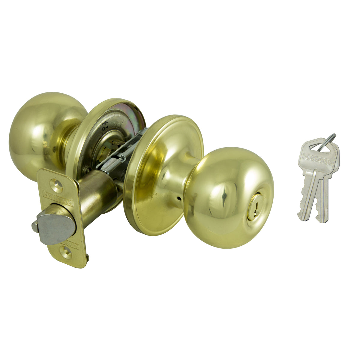 ProSource T9700BRA4V Entry Knob Set, Brass