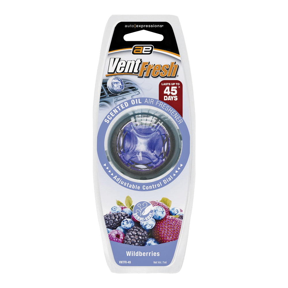 Auto Expressions Vent Fresh VNTFR-49 Air Freshener, Liquid, Wildberry