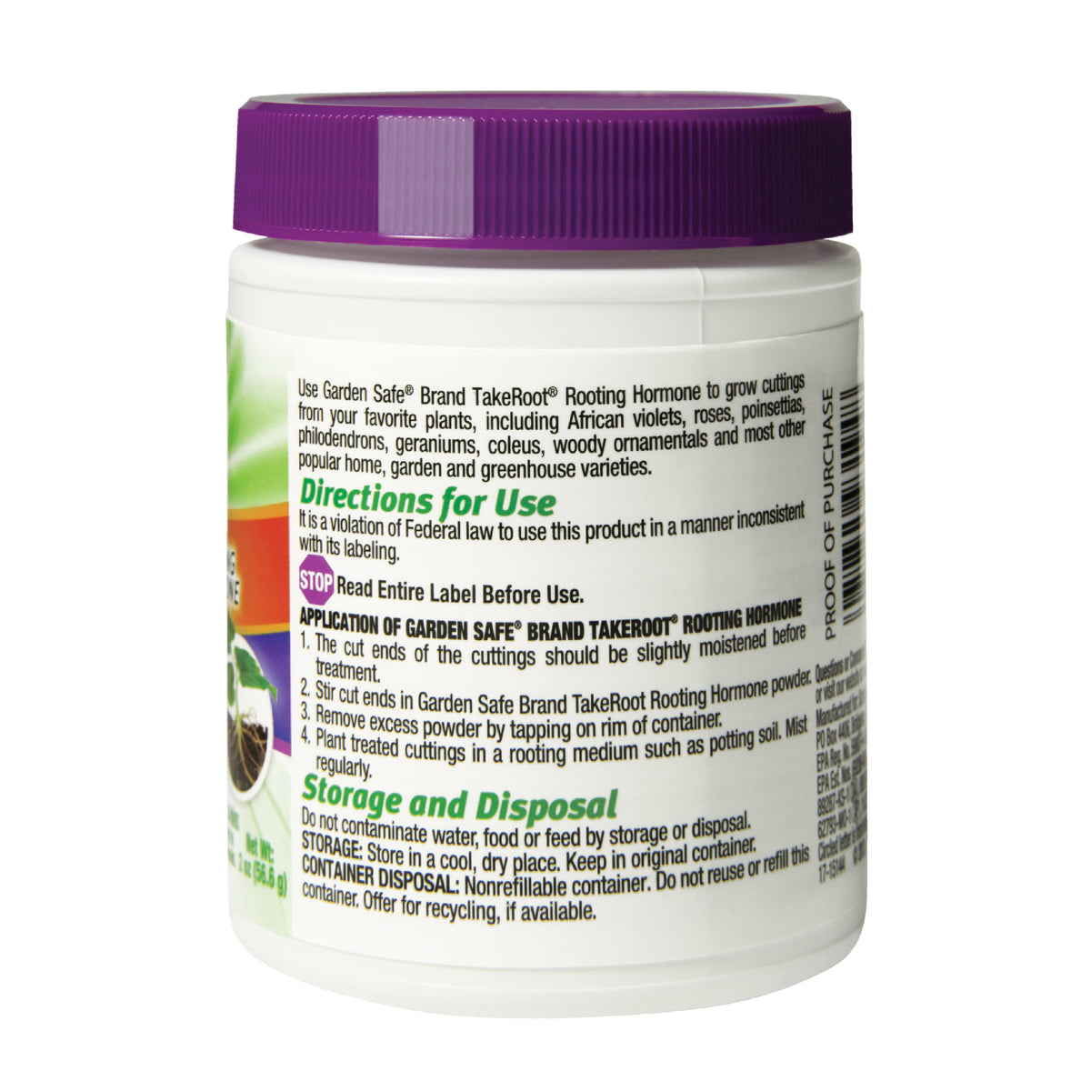 Garden Safe TakeRoot HG-93194 Rooting Hormone, 2 oz, Solid