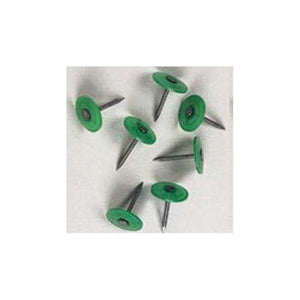 Stinger 135131 Cap Nail, 2 in L, Flat Head, 12 ga Gauge, Plastic/Steel