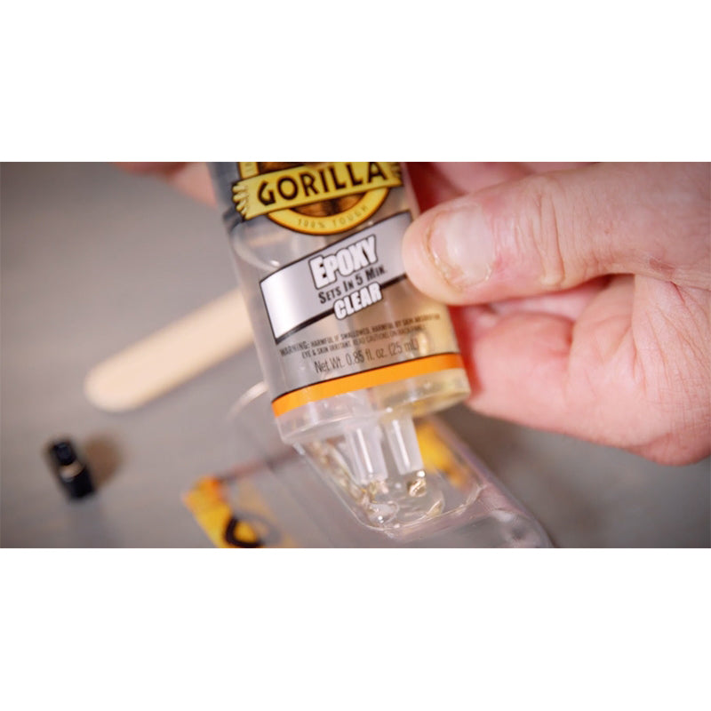 Gorilla 4200102 Epoxy Glue, Translucent, Liquid, 0.85 oz Syringe