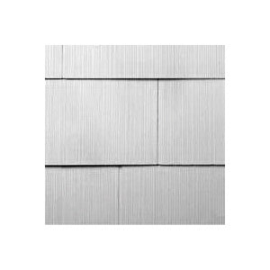 GAF WeatherSide 2213000WG Shingle Siding, 12 in L Nominal, 24 in W Nominal, 11/64 in Thick Nominal, White