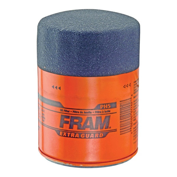FRAM PH5 Full Flow Lube Oil Filter, 13/16-16 Connection, Threaded, Cellulose, Synthetic Glass Filter Media
