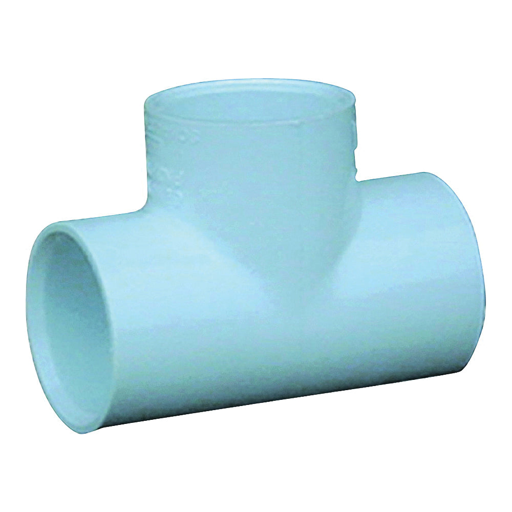 GENOVA 300 Series 31405CP Pipe Tee, 1/2 in, Slip x Slip-Joint, PVC, SCH 40 Schedule
