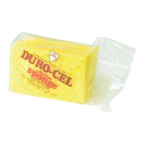 Duro-Cel 03320 Sponge, 5 in L, 3 in W, 1/2 in Thick, Cellulose, Yellow