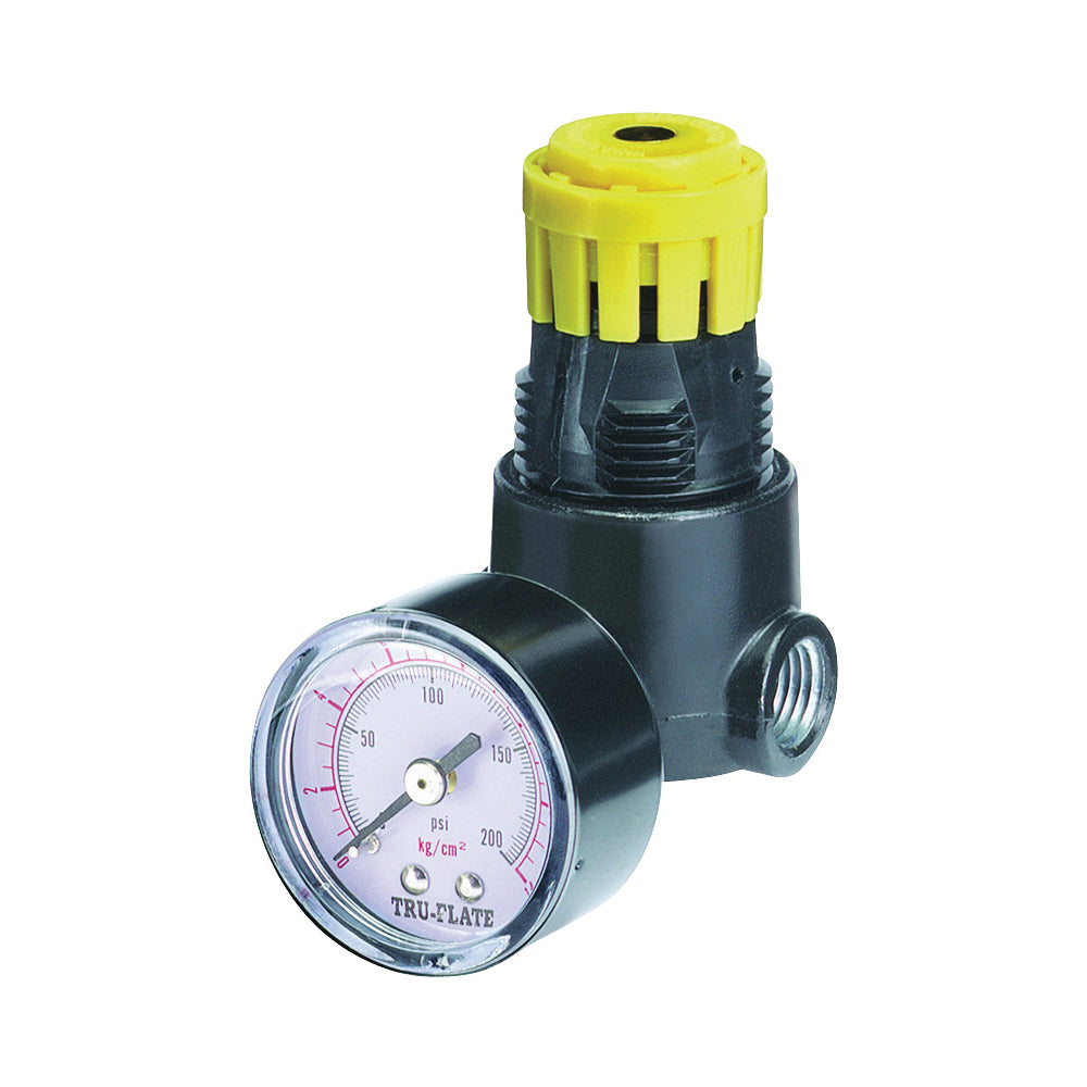 Tru-Flate 24-444 Air Line Regulator, Polycarbonate